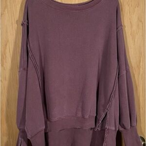 Fig Free People Camden Sweatshirt Small